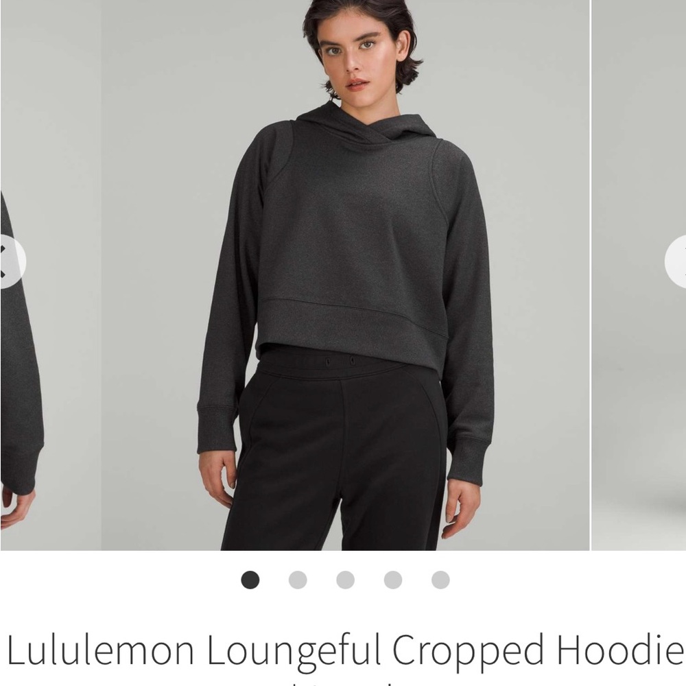 Lululuemon Loungeful cropped hoodie